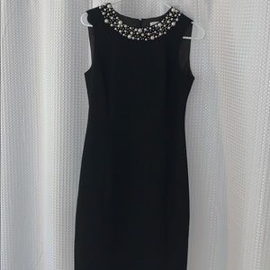 Calvin Klein Pearl Collar Dress